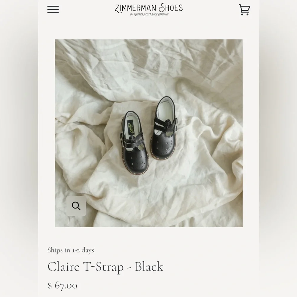 Kepner Scott/Zimmerman Navy t strap shoes size 7 - Picture 4 of 5